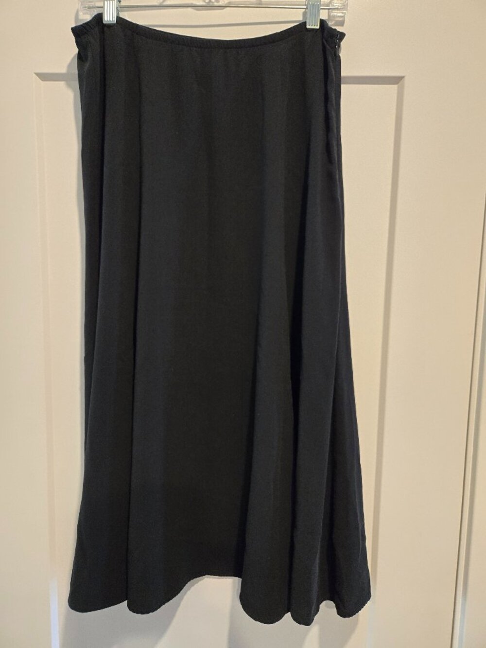 Eileen Fisher Black Silk Gored Skirt Size Small